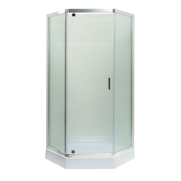 Душевая кабина Insana Flavia wave 90x90 см профиль браш/рифленое стекло А0048478