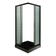 Душевая кабина Insana LAMIJA black 90x90 профиль черный/рифленое стекло А0048476