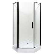 Душевая кабина Insana Ethna Black P91 90x90 см профиль черный/прозрачное стекло А0048356