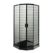 Душевая кабина Insana Mira Black P 92/5 B LN 90x90 см профиль черный/стекло с рисунком А0048480