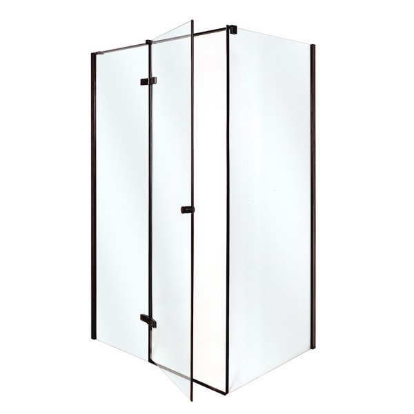 Душова кабіна Insana Adriana Black M 120x80 см без піддона профіль чорний/скло прозоре А0051344