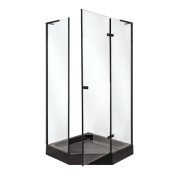 Душевая кабина Insana Romilda 100x100 см профиль черный/стекло прозрачное А0051347