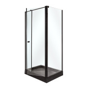 Душевая кабина Insana Riccarda 100x80 см профиль черный/стекло прозрачное А0051348