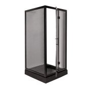 Душова кабіна Insana Chiara 90x90 см профіль чорний/скло прозоре А0051352