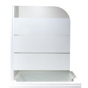 Душова шторка Insana Silva 80 80х140 профіль сатин/скло з малюнком А0056011