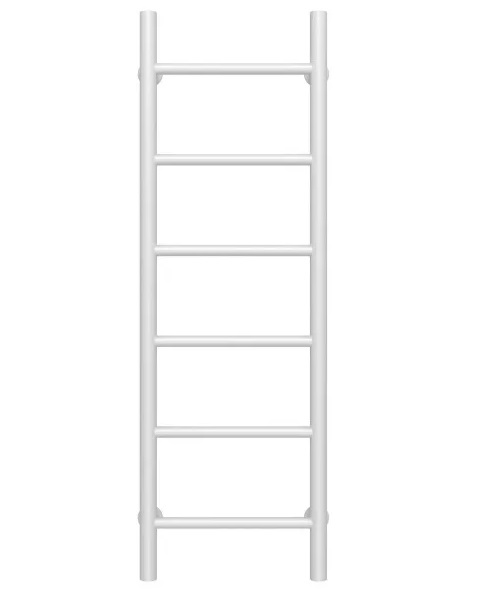 Полотенцесушитель водяной Deffi Орион П6 300х1000 нижнее подключение белый C.OR.100.30.6.W.A