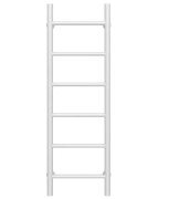 Полотенцесушитель водяной Deffi Орион П6 300х1000 боковое левое подключение белый C.OR.100.30.6.W.B