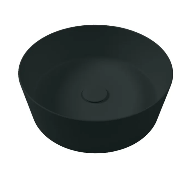 Раковина для ванної Hatria Happy Hour Alchemy 07:00 S 40х40 см фаянс чорне дерево A0Y1VG06