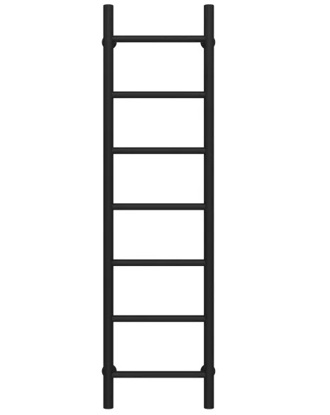 Сушка для рушників водяна Deffi Оріон П7 300х1200 бічне ліве підключення чорний C.OR.120.30.7.B.B