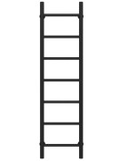 Сушка для рушників водяна Deffi Оріон П7 300х1200 бічне ліве підключення чорний C.OR.120.30.7.B.B