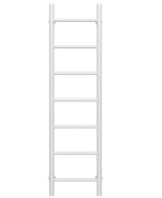 Полотенцесушитель водяной Deffi Орион П7 300х1200 боковое правое подключение белый C.OR.120.30.7.W.C