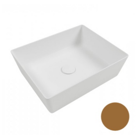 Раковина для ванної Hatria Happy Hour Alchemy 11:00 S 50х38 см фаянс табак A0Y1VH29