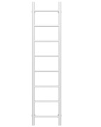 Полотенцесушитель водяной Deffi Орион П8 300х1400 боковое левое подключение белый C.OR.140.30.8.W.B