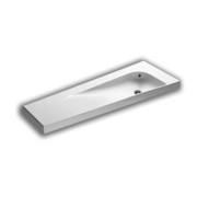 Раковина для ванної Hatria Grandangolo Т права 130х50 см кераміка білий глянцевий 00Y0XT01