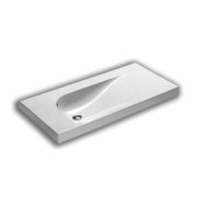Раковина для ванной Hatria Grandangolo 100х50 см керамика белый глянцевый 00Y0VA01
