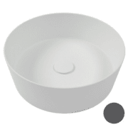 Раковина для ванної Hatria Happy Hour Alchemy 07:00 S 40х40 см фаянс антрацит A0Y1VG08