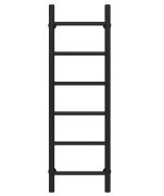 Полотенцесушитель водяной Deffi Орион П6 300х1000 боковое левое подключение черный C.OR.100.30.6.B.B