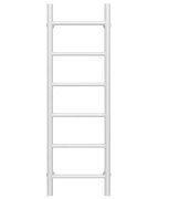 Полотенцесушитель водяной Deffi Орион П6 300х1000 боковое правое подключение белый C.OR.100.30.6.W.C