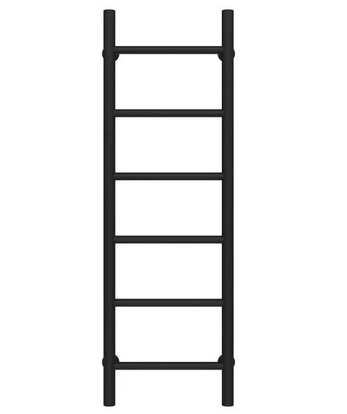Полотенцесушитель водяной Deffi Орион П6 300х1000 боковое правое подключение черный C.OR.100.30.6.B.C