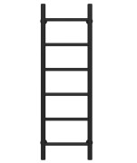 Полотенцесушитель водяной Deffi Орион П6 300х1000 боковое правое подключение черный C.OR.100.30.6.B.C