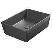 Раковина для ванной Hatria Happy Hour Alchemy 11:00 S 50х38 см фаянс антрацит A0Y1VH08