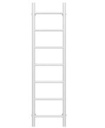 Сушка для рушників водяна Deffi Оріон П7 300х1200 бічне праве підключення білий C.OR.120.30.7.W.C