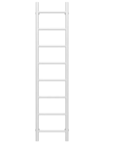 Сушка для рушників водяна Deffi Оріон П8 300х1400 бічне ліве підключення білий C.OR.140.30.8.W.B