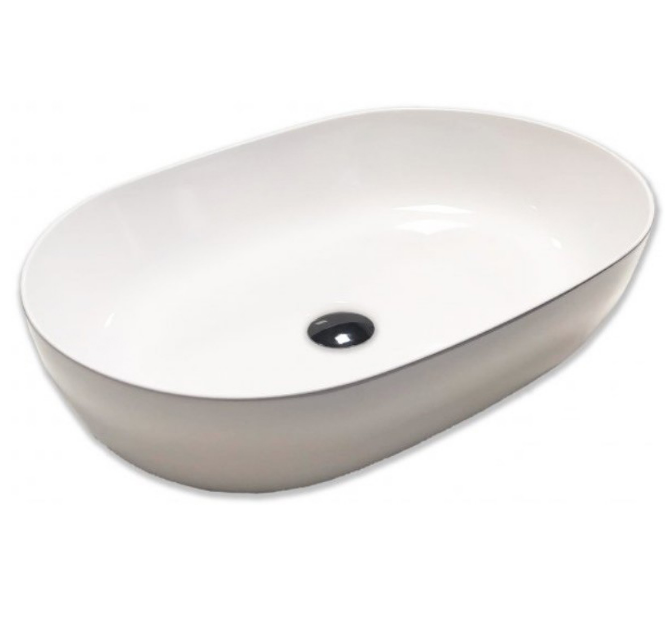 Раковина для ванной Hatria Happy Hour 12:00 S 57х38 см фаянс белый 00Y8AK01