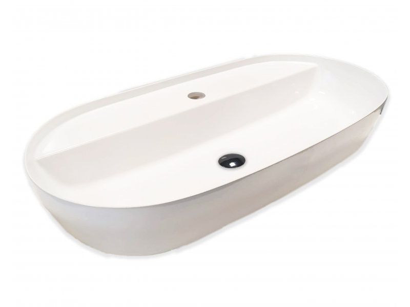 Раковина для ванної Hatria Happy Hour 21:00 MF S 75х38 см фаянс білий 00Y8AP01