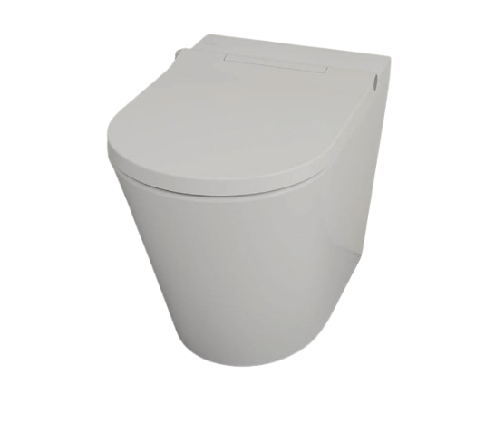 Унитаз-биде напольный Hatria H-smart 59,5х37 см сиденье с подогревом фаянс белый глянцевый 00Y9D401