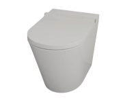 Унітаз-біде підлоговий Hatria H-smart 59,5х37 см сидіння з підігрівом фаянс білий глянцевий 00Y9D401