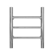 Полотенцесушитель водяной Deffi Орион П3 400х400 боковое правое подключение хром C.OR.40.40.3.C.C