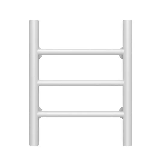 Полотенцесушитель водяной Deffi Орион П3 400х400 боковое правое подключение белый C.OR.40.40.3.W.C