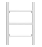 Полотенцесушитель водяной Deffi Орион П3 400х500 нижнее подключение белый C.OR.50.40.3.W.A