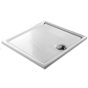 Душевой поддон Hatria Lif H3 KIT 80x80 см с сифоном фаянс белый глянцевый PCY7A901