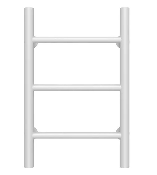 Полотенцесушитель водяной Deffi Орион П3 400х500 боковое правое подключение белый C.OR.50.40.3.W.C