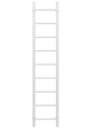 Полотенцесушитель водяной Deffi Орион П9 300х1600 нижнее подключение белый C.OR.160.30.9.W.A