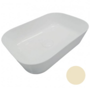 Раковина для ванной Hatria Happy Hour Slim Alchemy 18:00 S 55х38 см фаянс айвори A0Y2A012