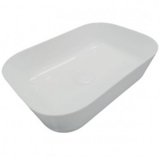 Раковина для ванной Hatria Happy Hour Slim Alchemy 18:00 S 55х38 см фаянс белый матовый A0Y2A025