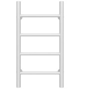 Полотенцесушитель водяной Deffi Орион П4 400х600 нижнее подключение белый C.OR.60.40.4.W.A