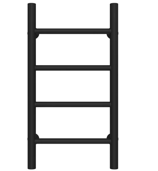 Полотенцесушитель водяной Deffi Орион П4 400х600 боковое левое подключение черный C.OR.60.40.4.B.B