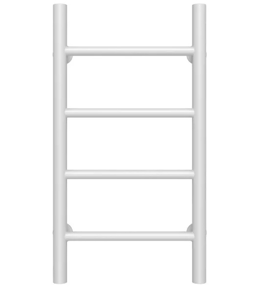 Полотенцесушитель водяной Deffi Орион П4 400х600 боковое правое подключение белый C.OR.60.40.4.W.C