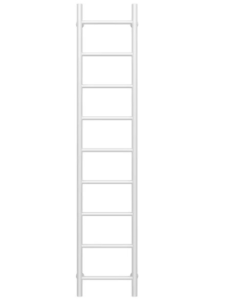 Полотенцесушитель водяной Deffi Орион П9 300х1600 боковое левое подключение белый C.OR.160.30.9.W.B