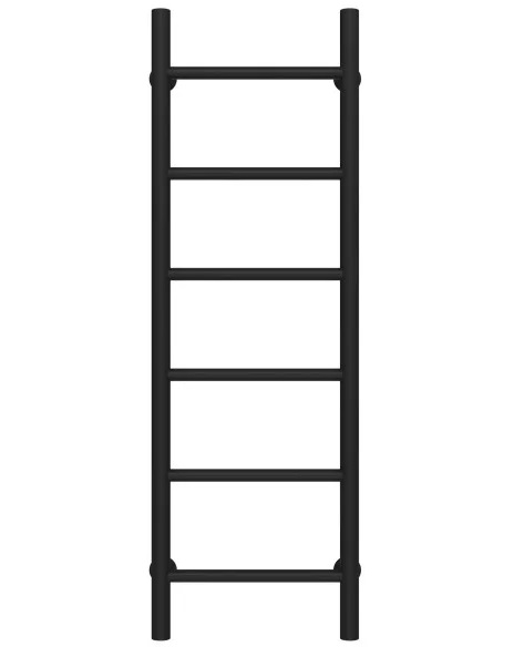 Сушка для рушників водяна Deffi Оріон П6 400х1000 бічне праве підключення чорний C.OR.100.40.6.B.C