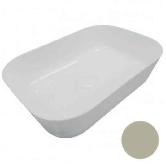 Раковина для ванной Hatria Happy Hour Slim Alchemy 18:00 S 55х38 см фаянс песок A0Y2A026