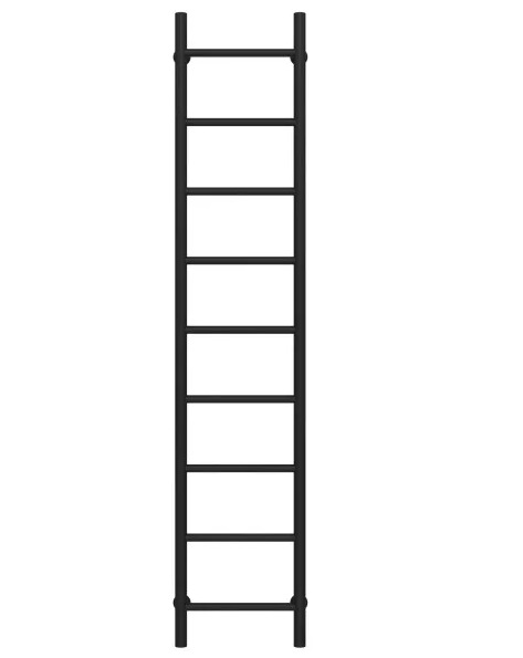 Сушка для рушників водяна Deffi Оріон П9 300х1600 бічне праве підключення чорний C.OR.160.30.9.B.C