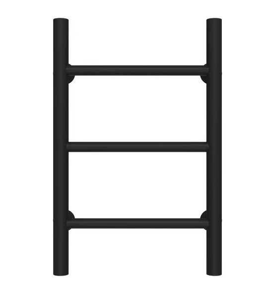 Сушка для рушників водяна Deffi Оріон П3 400х500 бічне ліве підключення чорний C.OR.50.40.3.B.B