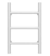 Полотенцесушитель водяной Deffi Орион П3 400х500 боковое правое подключение белый C.OR.50.40.3.W.C