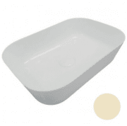 Раковина для ванної Hatria Happy Hour Slim Alchemy 18:00 S 55х38 см фаянс айворі A0Y2A012