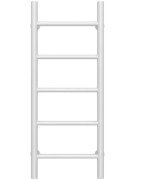 Сушка для рушників водяна Deffi Оріон П5 400х800 нижнє підключення білий C.OR.80.40.5.W.A